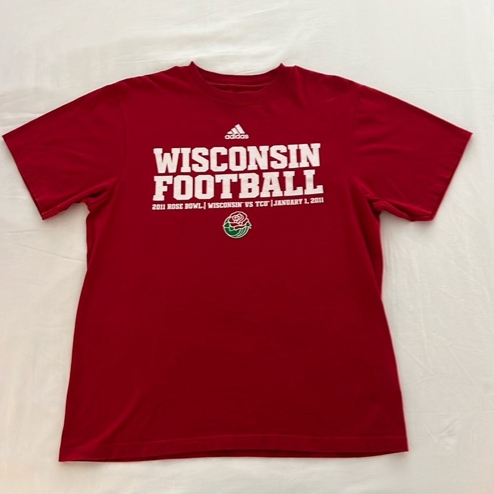 Wisconsin Badgers 2011 Rose Bowl Shirt, Adidas, Large